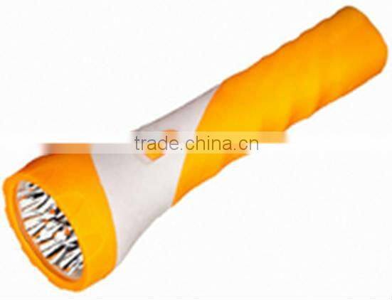 9LED Plastic Rechargeable Flashlight