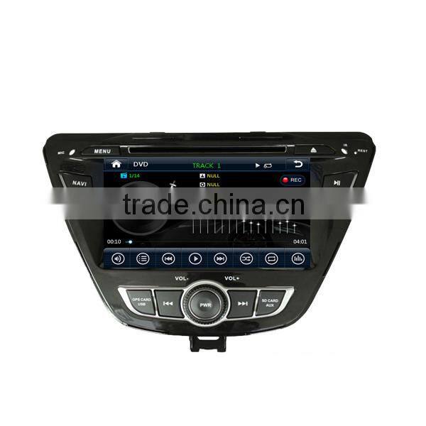 car multimedia for hyundai elantra 2014 with CD player car rear view camera headrest monitor 1080P 10disc