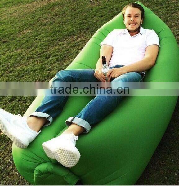2016 New design Fast filling waterproof Inflatable lazy sofa bed/Hangout Lounge Sleeping Air Sofa Bag