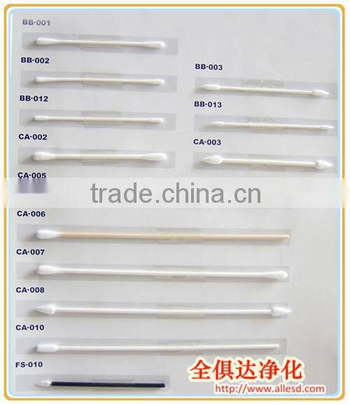 White High Quality Wooden Handle Cleanroom Cotton Swab