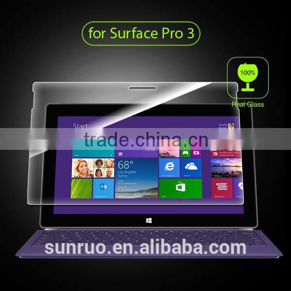 99% high transparency tempered glass screen guard for micro surface pro3