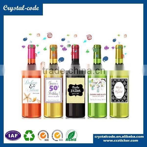 Good printing new design die cut wine label