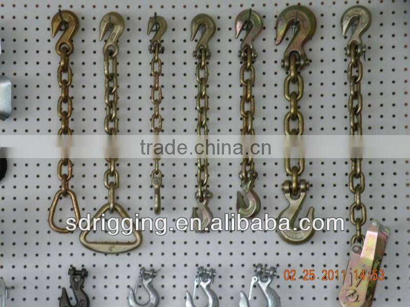 Binder Chain with Clevis/Eye Grab Hook