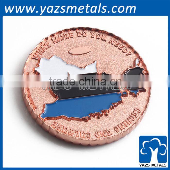 custom design engrave metal timer coin