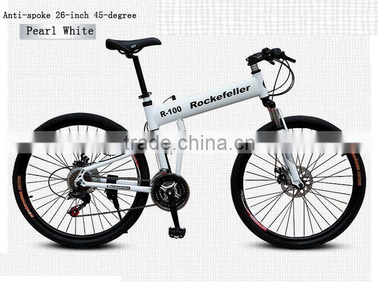 Folding Bicycles 26-Inch Aluminum Folding Mountain Bike Outdoor Compact Bike Double Disc Sell Like Hot Cakes!