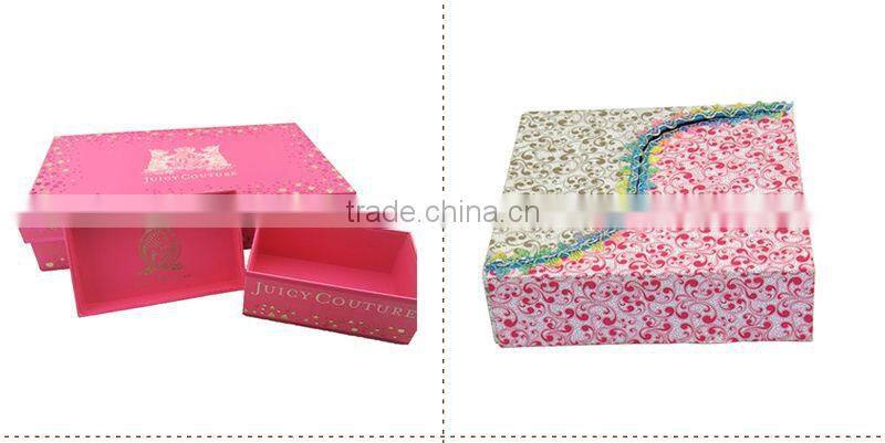customized cosmetic box gift box with company name printed