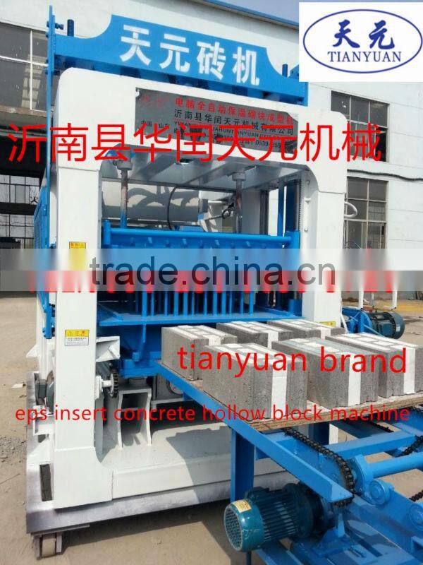 Newly designed heat insulated eps insert concrete block machine