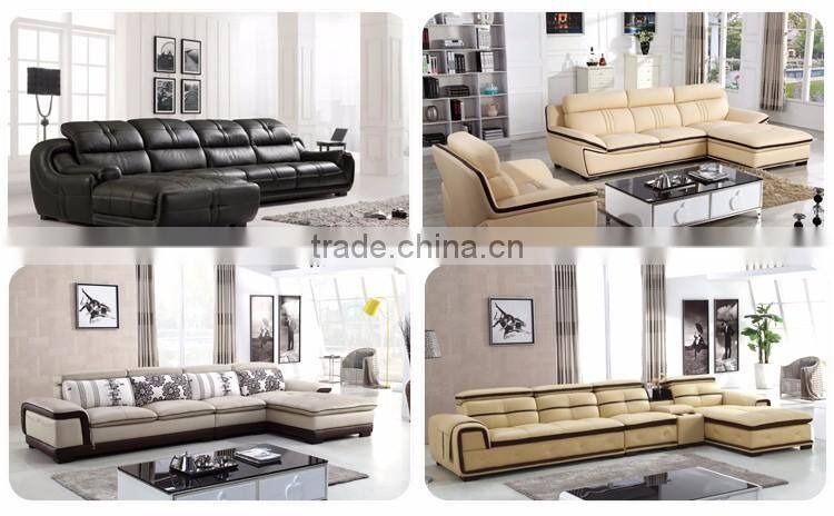 High elasticity moistureproof super bearing living room leather sofa