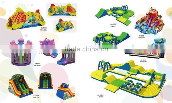 2016 Kids inflatable outdoor obstacle course equipment for sale