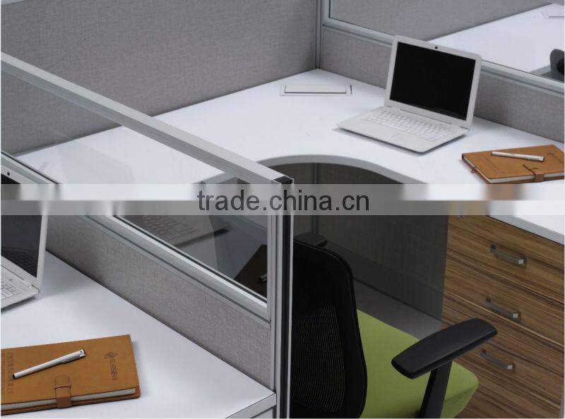 Modern design New Style 30mm thickness fabirc Modular Office partition workstation furniture F001