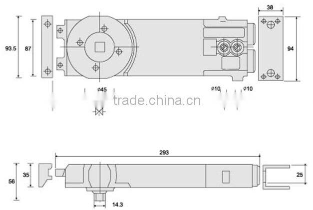 SS-868 Double swing door Floor Spring door hardware ,Glass door stainless steel Floor Spring floor hinges