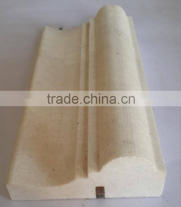 Marble polished chair rail molding