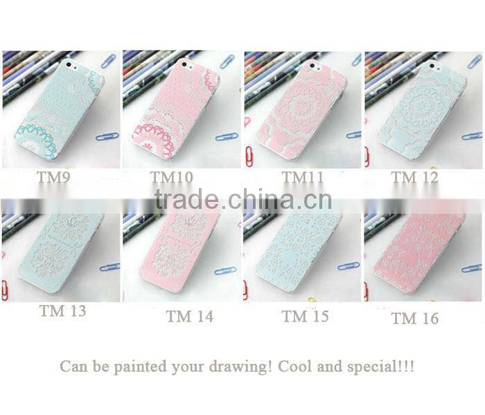 Lace flower Mobile Phone Hard Skin Case Cover Various Painted for iphone 6