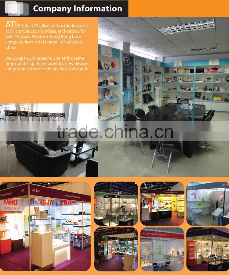 countertop clear acrylic block Phone Watch display stand watch holder