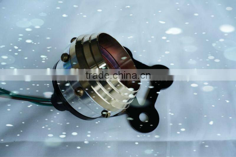 motorcycle Tail light Brass round led taillight wheel model brass tail for harley chopper