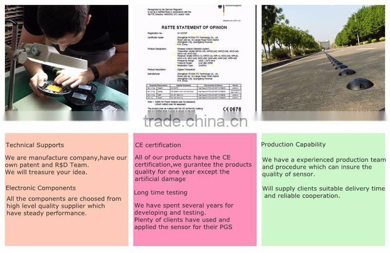 Hottest sale wireless ultrasonic parking space detector for outdoor parking guidance system