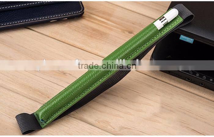 Cowhide Leather Pencil Holder for Apple Ipad Pro