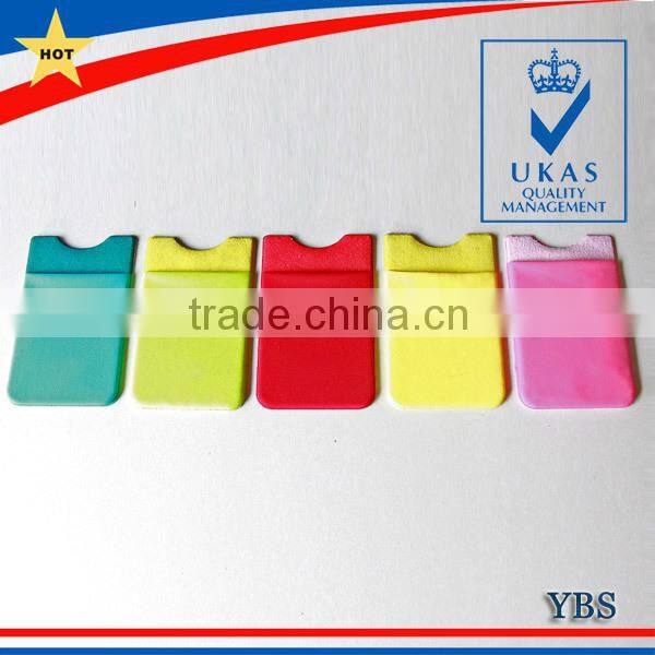 elastic fabric cellphone credit card holder