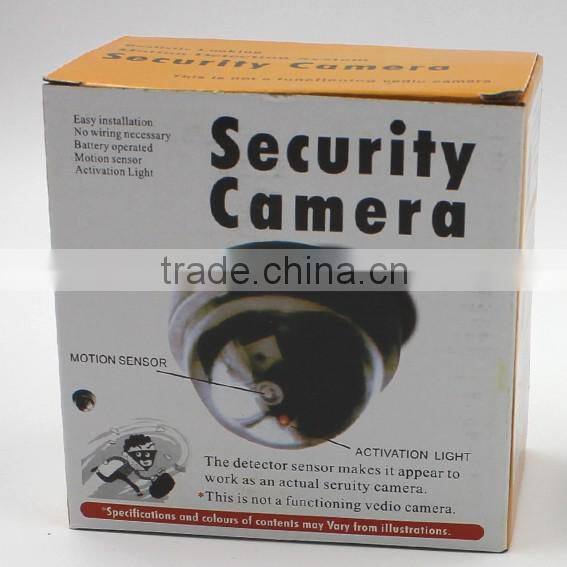 2016 Best Selling Excellent Deterrent 2pcs 1.5VAA Batteries Operated Blinking RED LED CCTV Dome Dummy Fake Seceurity Camera
