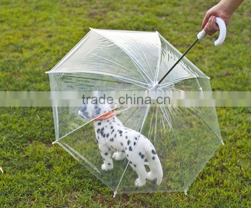 Promotion Transparant Pet Dog Umbrella from china factory
