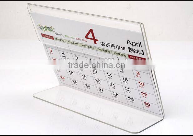 factory supply acrylic calendar paper stand wholesale