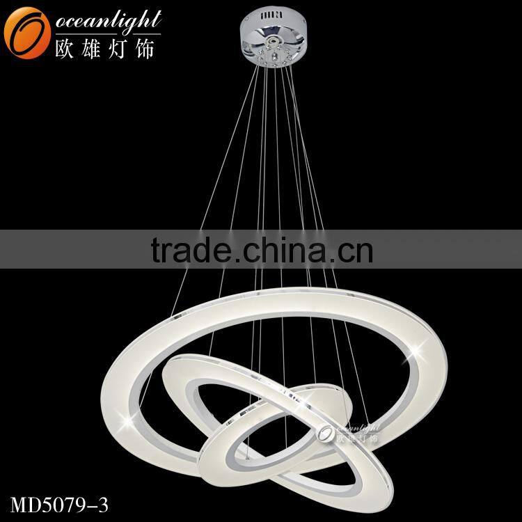 LED Pendant Lamp Electroplated Edge Pendant Light Acrylic Modern Light MD5079-3