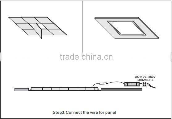 Backlit led ceiling panel light 120lm/w