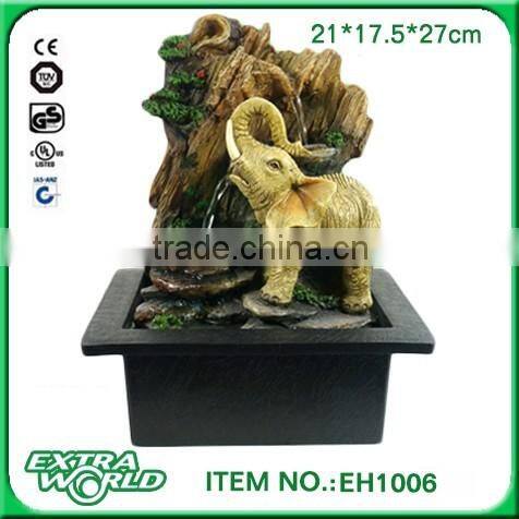 home and garden elephant water fountain resin ornament