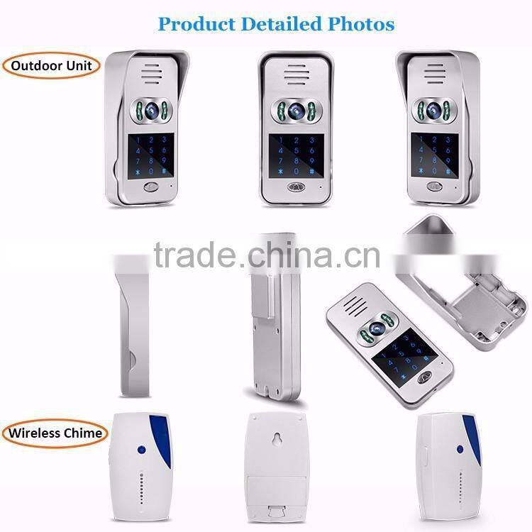 Smart home 720P TCP/IP WiFi Video Doorbell Support Wireless door phone Unlock IOS Android APP Control