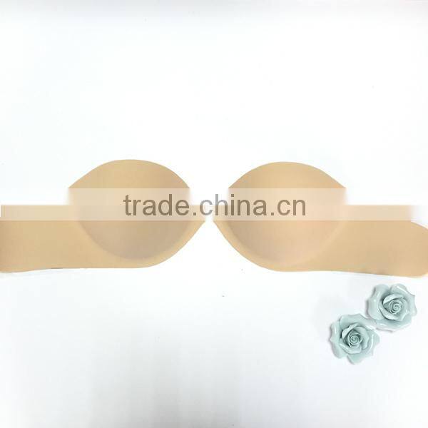 Hot sell High quality China lingerie manufacturers Sexy Invisible breathable Strapless Self adhesive Silicon Bras