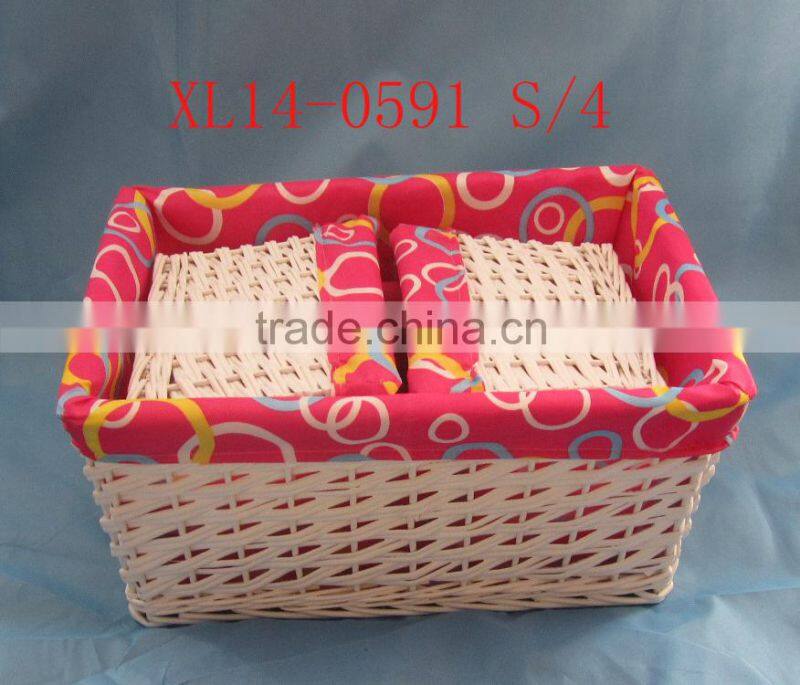 new style of willow storage basket