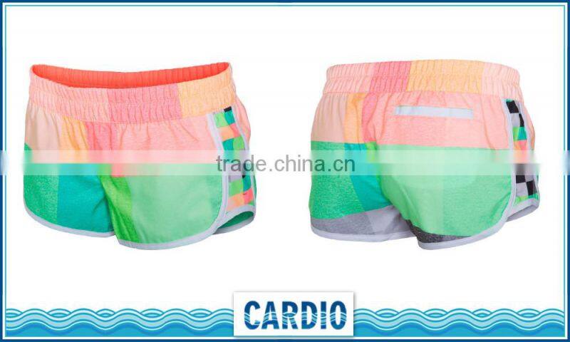 wholesale 4 color way girls board short running short