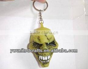 horrible skull vinyl keychain