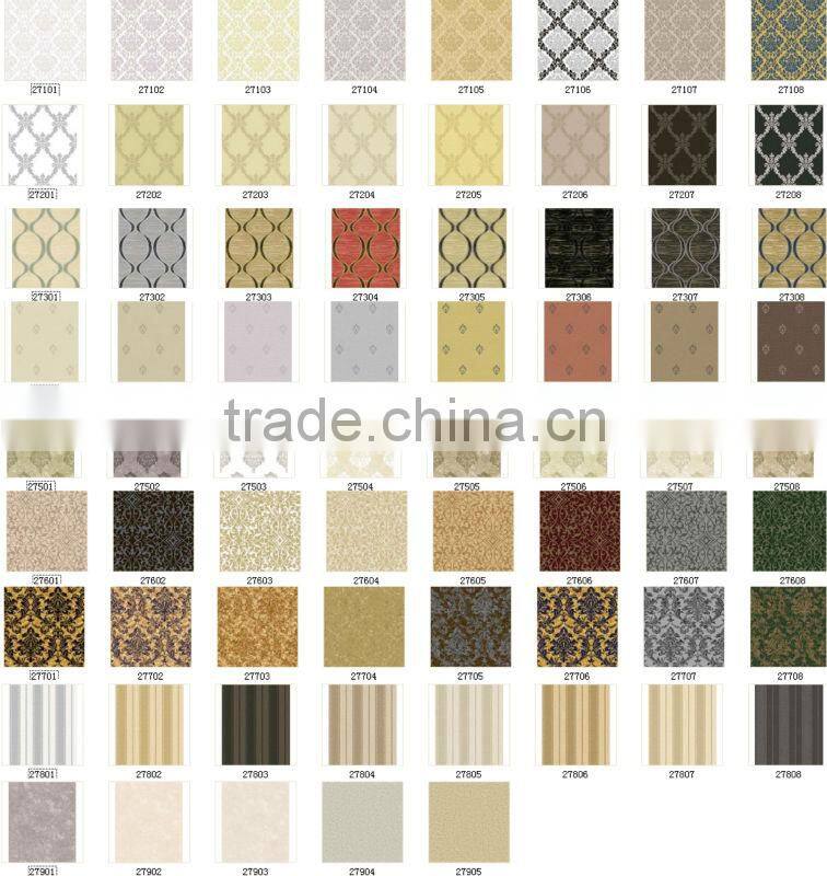 All kinds of colors Vinyl PVC wall paper and covering ES27303(self adhesive)