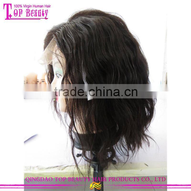 10Inch 130% density bob wig natural hairline full lace short wave bob wigs