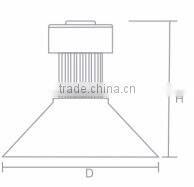 high power 150w led high bay light luminaires reflector producer