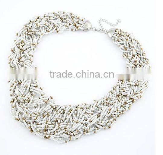 Hot Selling Beads Choker Vintage Chunky Pendant Statement Necklace Women Necklaces & Pendants Fashion Necklaces for Women 2014