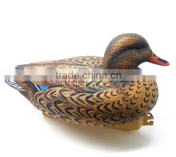 Plastic floating mandarin duck of hunting decoy