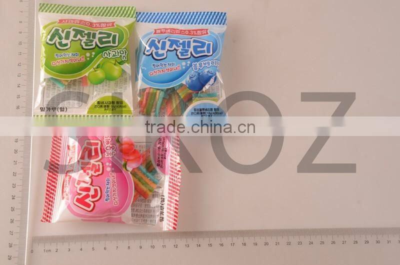 SK-R120 colorful fruit sour gummy candy
