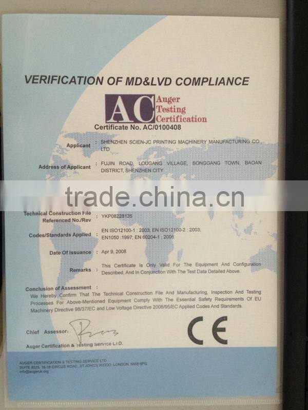 chian manufacturer fully automantic pneumatic cylindrical screen printer