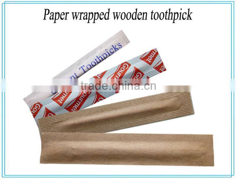 2016 new product 4 sides paper wrapped toothpick for lowest price