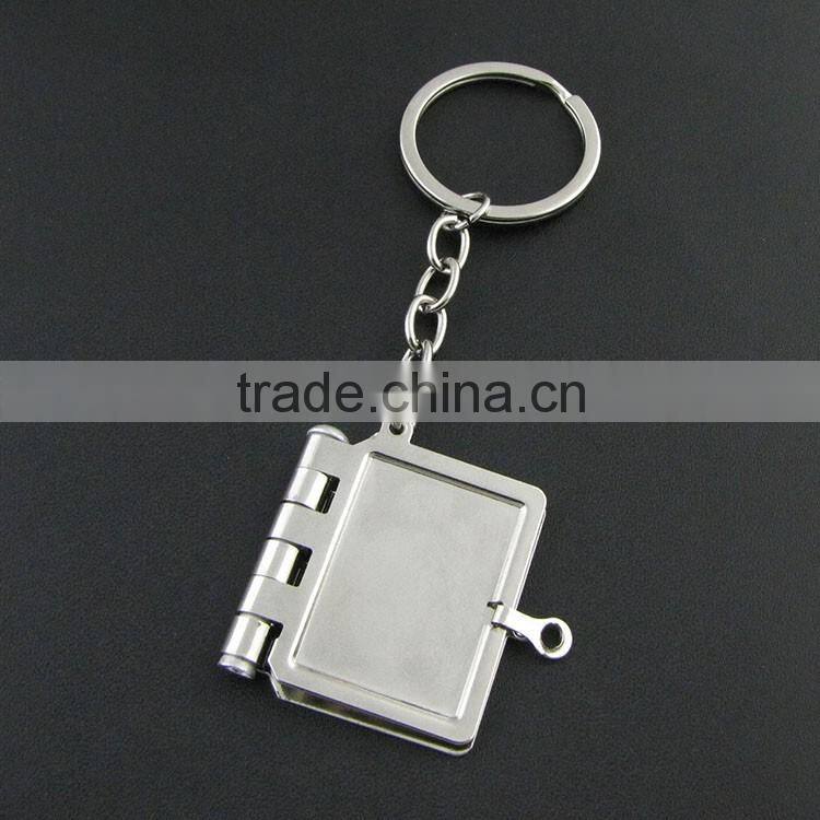 Engraved Silver Picture Frame Keychain