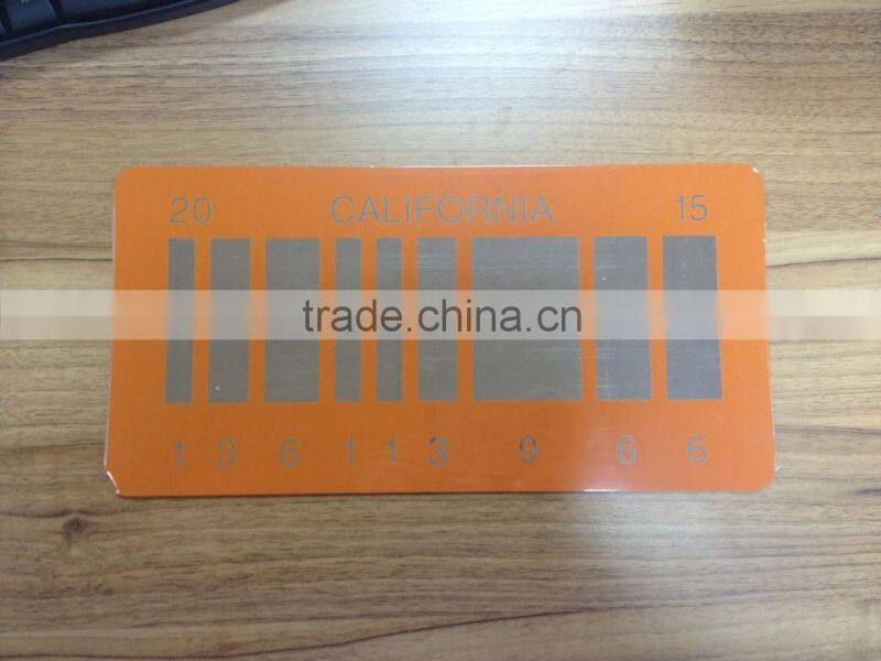 customized embossed printing license plate