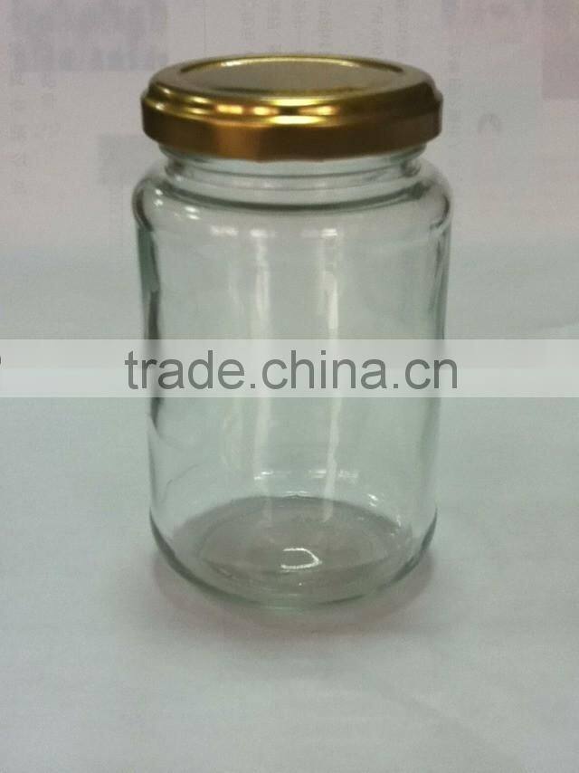 2014 Cheap and best-selling glass jam jar with mental lid