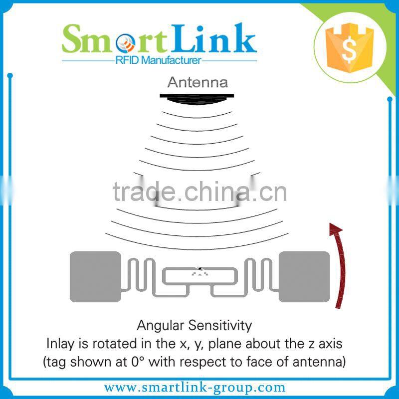 printable logistic UHF RFID label sticker tag, alien 9662 chip dry/wet inlay, rfid passive uhf tag for warehouse management