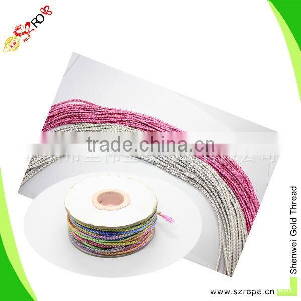 2mm color rope, colored pp braided rope