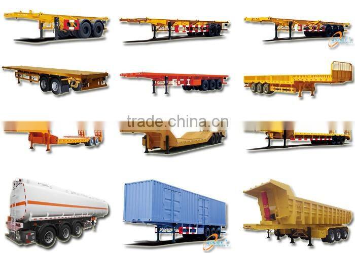 Container Tri-axle Flatbed Trailer Dimensions