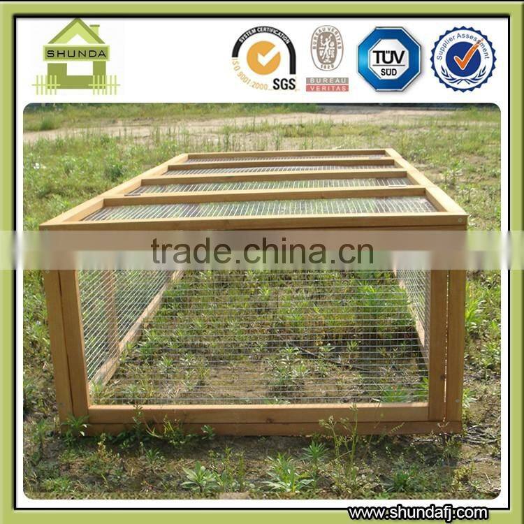Outdoor Wood Rabbit Cage Enclosure