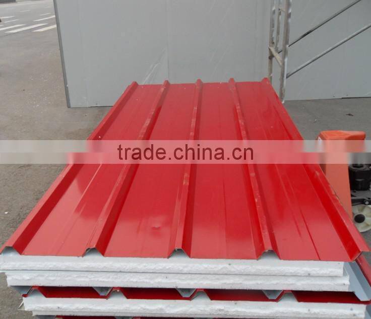 three doors sandwich panel prefab garage