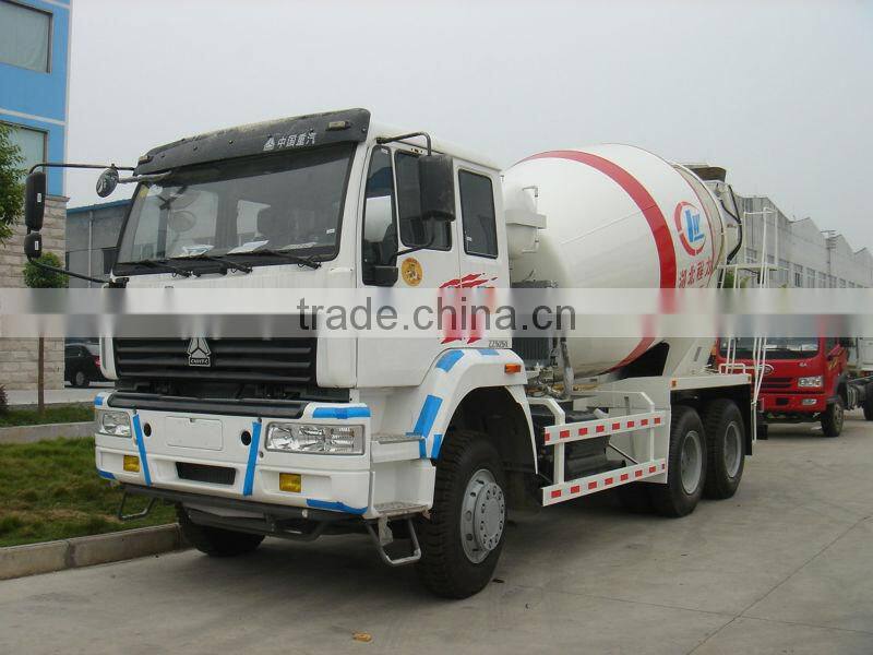 sinotruk capacity 12cbm concrete mixer truck, cement mixer truck with good quality